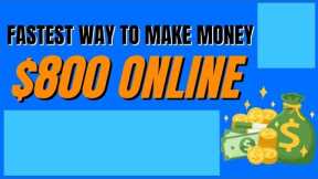 FASTEST WAY To Make Money Online! *NO INVESTMENT NEEDED* | Make Money Online 2022