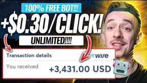 FREE BOT Pays You $0.30 PER CLICK! Earn $100/DAY Doing This Easy Method! (Make Money Online 2022)