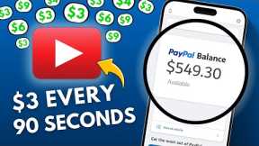 Earn $3.00 Every 90 Seconds From YouTube By Watching Videos! | Make Money Online 2023