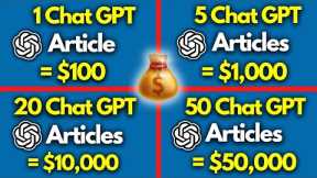How To Make Money With ChatGPT | The ONLY ChatGPT Tutorial You Need To Make $1,000 a Day!