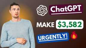 ChatGPT: Make Passive Income $3,582/W With Chat GPT [URGENTLY!]