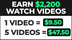 Make $9.50 Per Video You Watch For FREE! Make Money Online App