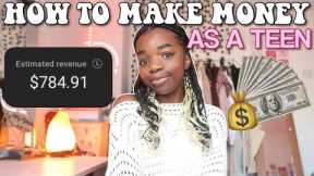 HOW TO MAKE MONEY AS A TEENAGER in 2023!💰| ways to make money online (at 13,14,15) *fast & easy*