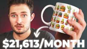 Make $21,613 Per Month Selling AI Mugs (Easy Side Hustle)