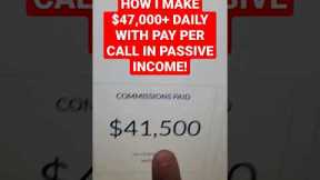 How I Make $47,000+ Daily With Pay Per Call Affiliate Marketing In Passive Income! FREE Course!