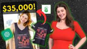 Start a $35,000 Clothing Business With AI for $0!! (Make Money Online 2023)