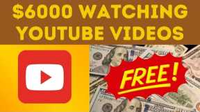 Make $6000 Watching YouTube Videos | Get Paid Without Investment! (Make Money Online 2023)
