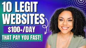 10 Legitimate Websites That Pay Fast! No Experience  Make Money Online 2023!