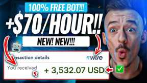 FREE BOT Pays You +$70 PER HOUR! Earn $400/Day Doing This EASY Method! (Make Money Online 2023)
