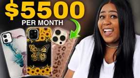 Make $5500 A Month with New AI Side Hustle: Sell iPhone 15 Phone Cases (Make Money Online)