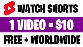 Earn $10.00 Per YouTube Shorts Video You Watch (Earn Money Watching YouTube Videos)