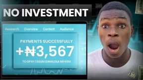 No Investment! Make ₦3,000 Daily (Free app) Make Money Online In Nigeria 2024