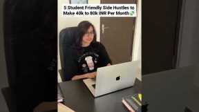 5 Side Hustles for Students to Make Money Online💸| Read Description 👇🏻