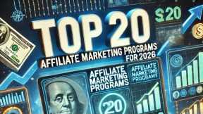 Top 20 Affiliate Programs for Beginners & Experts in 2026 || Make Money Online Earn Passive Income