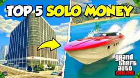 TOP 5 BEST SOLO Ways to Make Millions in GTA 5 Online! 2025