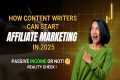 How contenr writer can start