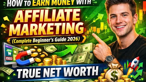 How to Earn Money with Affiliate Marketing (Complete Beginner’s Guide 2026). True Net Worth. 