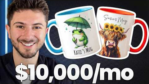 Make $10k/Month Selling Mugs on Etsy (POD Tutorial)