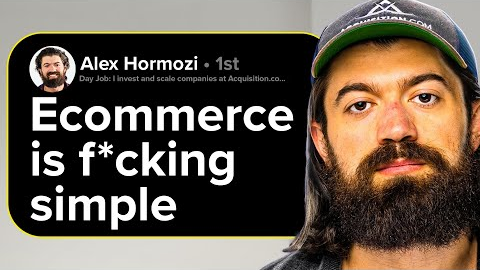 Alex Hormozi's Advice on ECommerce