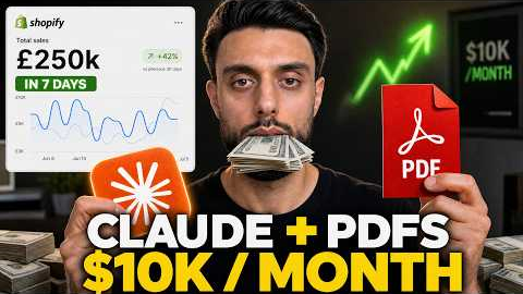 This New Claude AI Method Makes $10K/Month Selling PDFs (Full Tutorial)