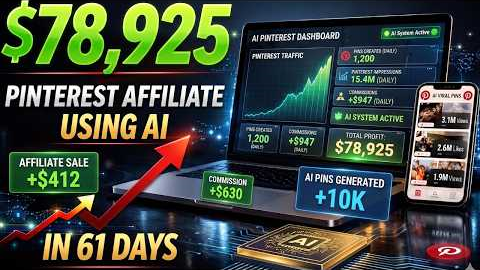 How I Earned $78,925 in 61 Days With Pinterest Affiliate Using AI